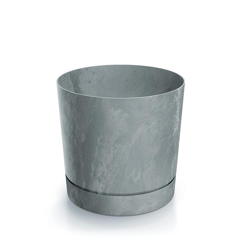 Doniczka z betonowym efektem Tubo P Beton Effect DPOP110E-422U Beton z podstawką