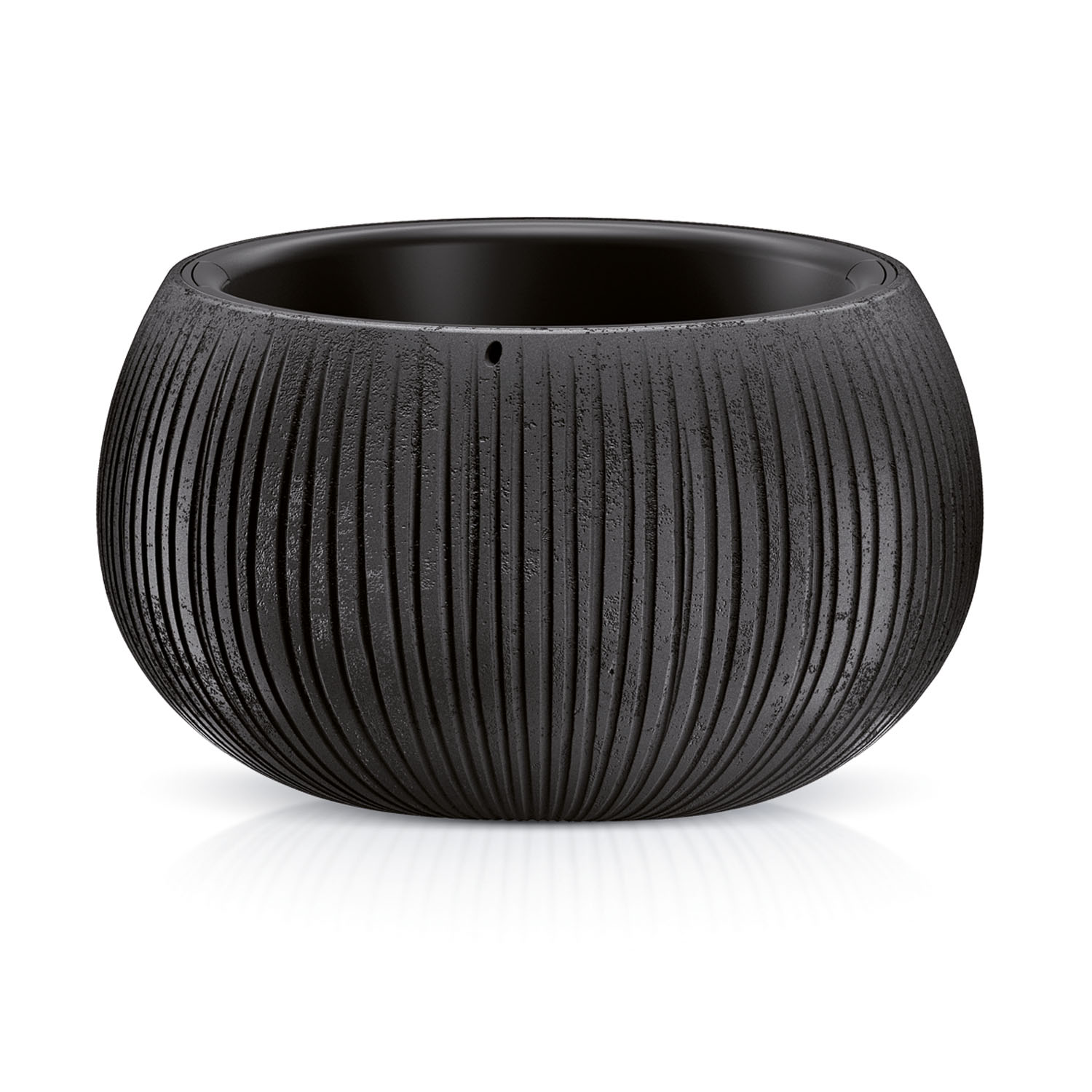 Doniczka BETON BOWL DKB370 czarny beton